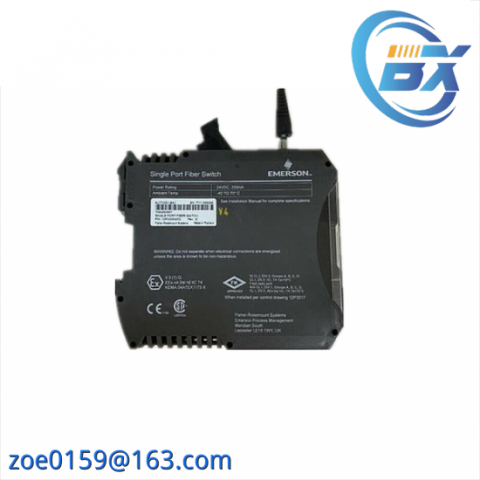 EMERSON KJ1710X1-BA1 Fiber Switch: Industrial Network Solution